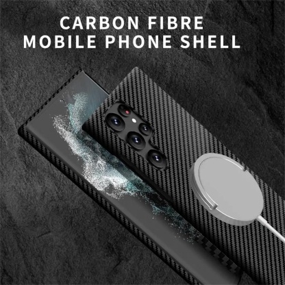 CAZĂ MAGNETICĂ CARBON PENTRU SAMSUNG S23 S22 S21 ULTRA PLUS 5G