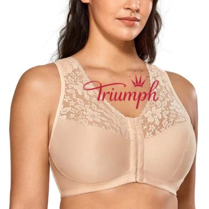Triumph - (3 bucăți) Sutien sexy din dantelă transparentă [75A-110E]