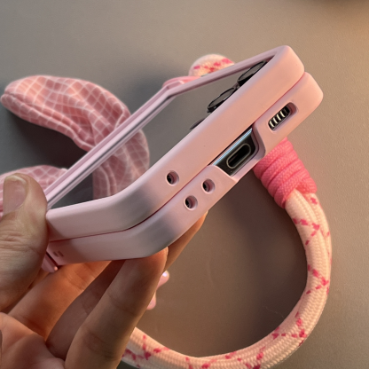 Νέα προστατευτική θήκη για κινητά αυτιά κουνελιού Samsung Z Flip5 Flip4 Flip3