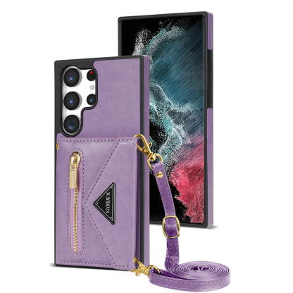 MobiWallet - Husă din piele pentru telefon de mare capacitate 4 în 1 pentru Samsung