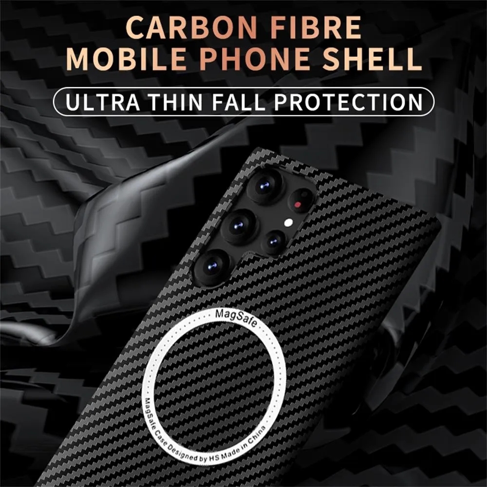 CAZĂ MAGNETICĂ CARBON PENTRU SAMSUNG S23 S22 S21 ULTRA PLUS 5G