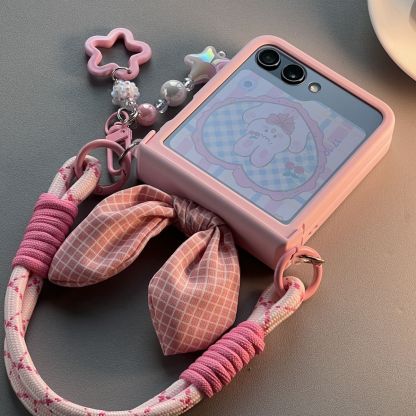 Νέα προστατευτική θήκη για κινητά αυτιά κουνελιού Samsung Z Flip5 Flip4 Flip3