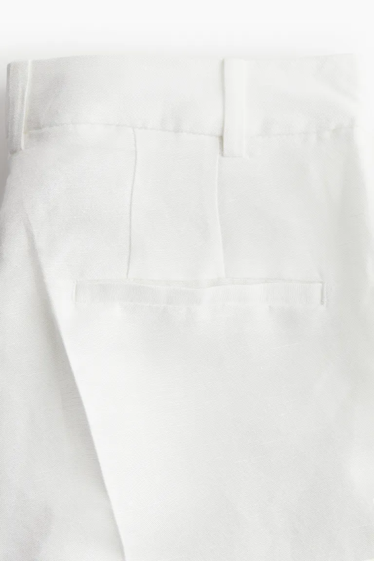 Pantalon habillé en lin mélangé