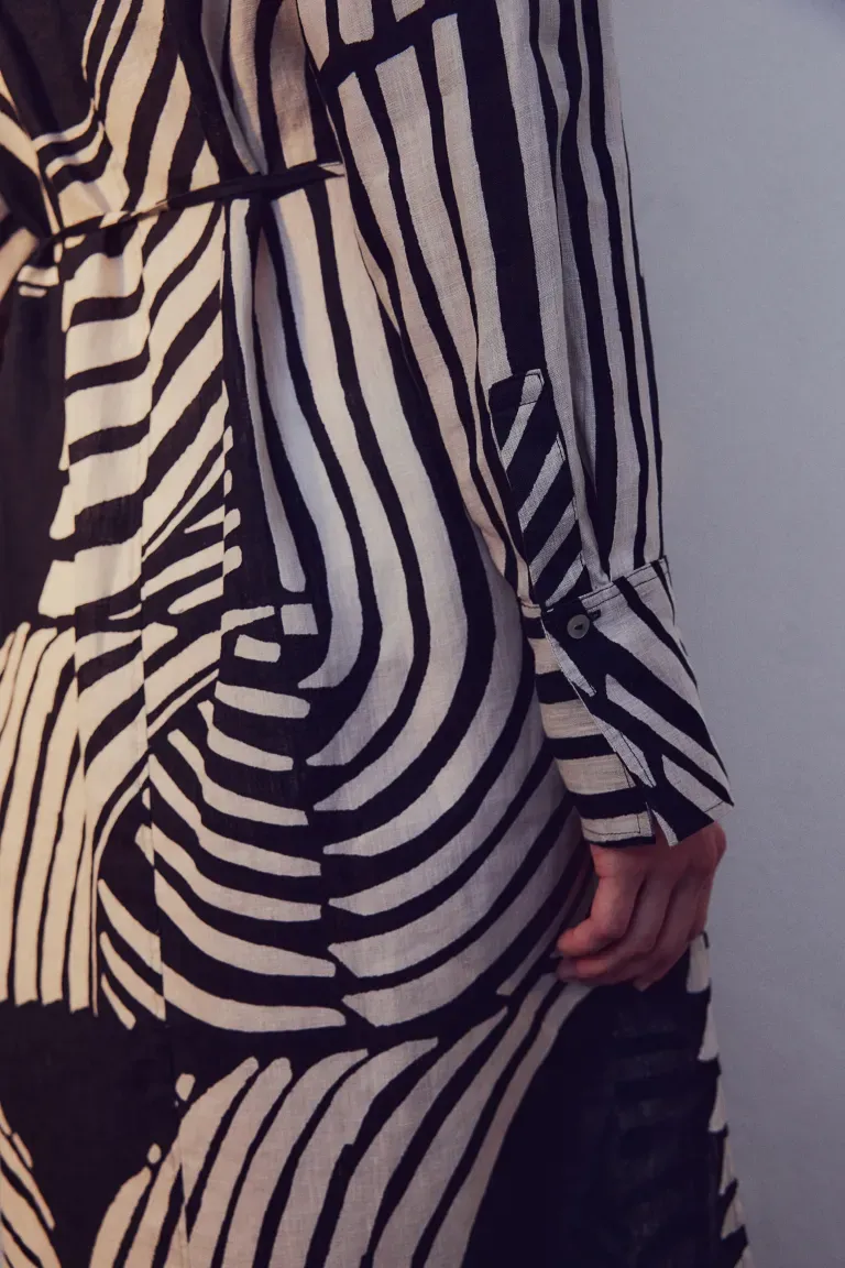 Robe chemise en lin