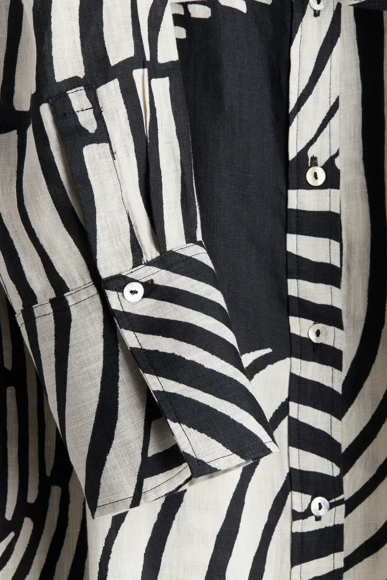 Robe chemise en lin