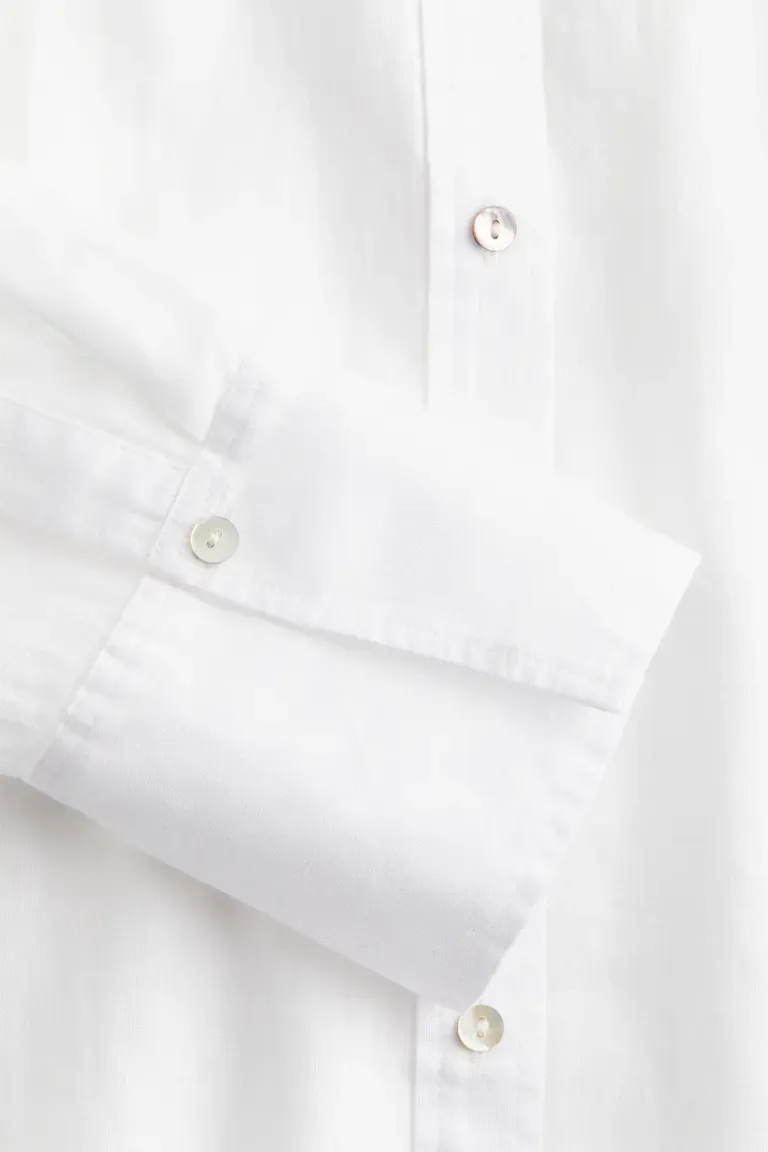 Robe chemise en lin