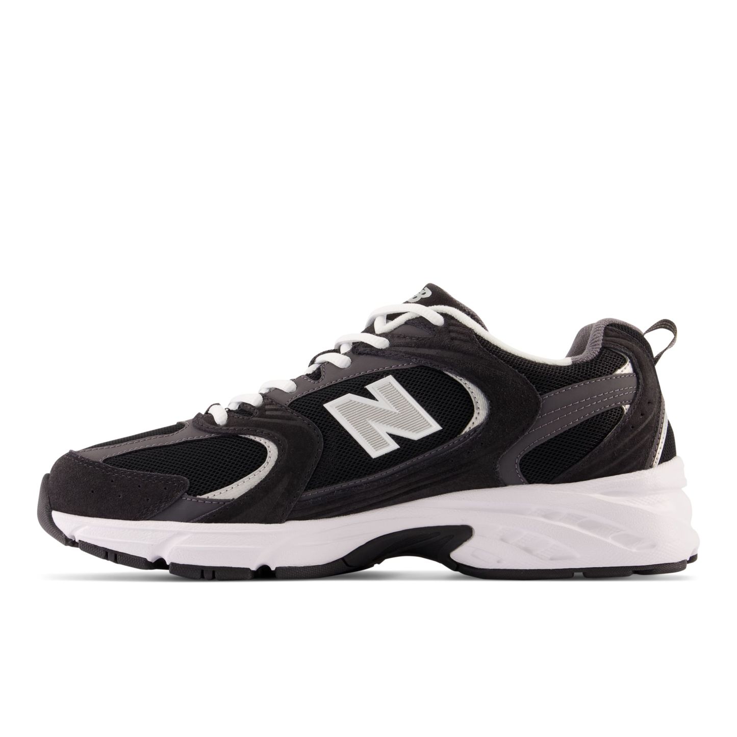 New Balanthece 530 - Black with Magnet and Silver Metallic