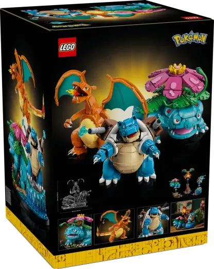 Venusaur, Charizard e Blastoise