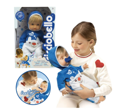 Cicciobello orsetto polare 42 cm- bambolotto interattivo con tutina invernale e funzione pianto