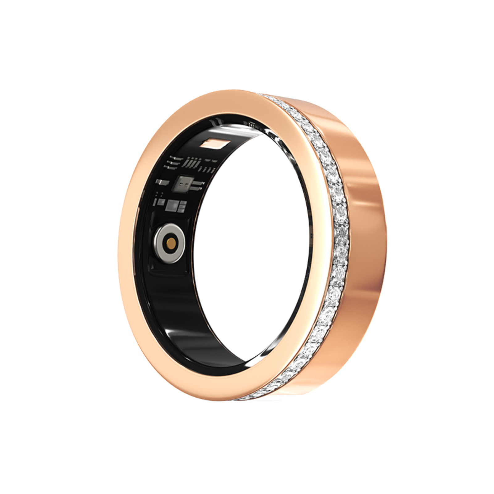 PANGUMART V8 Diamond-encrusted Heart Rate Blood Oxygen Sleep Monitoring Smart Ring
