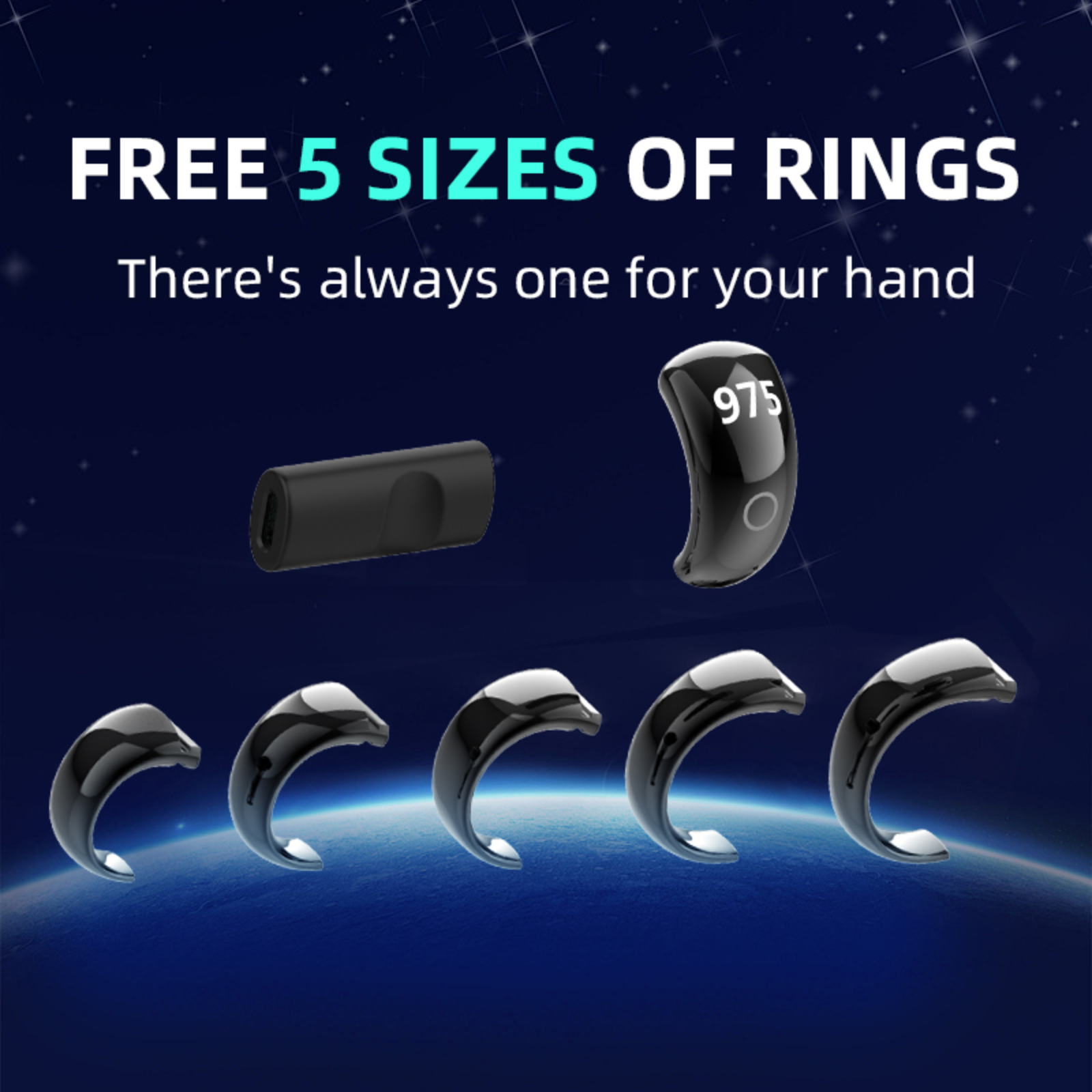 PANGUMART New Digital Counting Smart Plastic Ring Electronic Counting Smart Ring