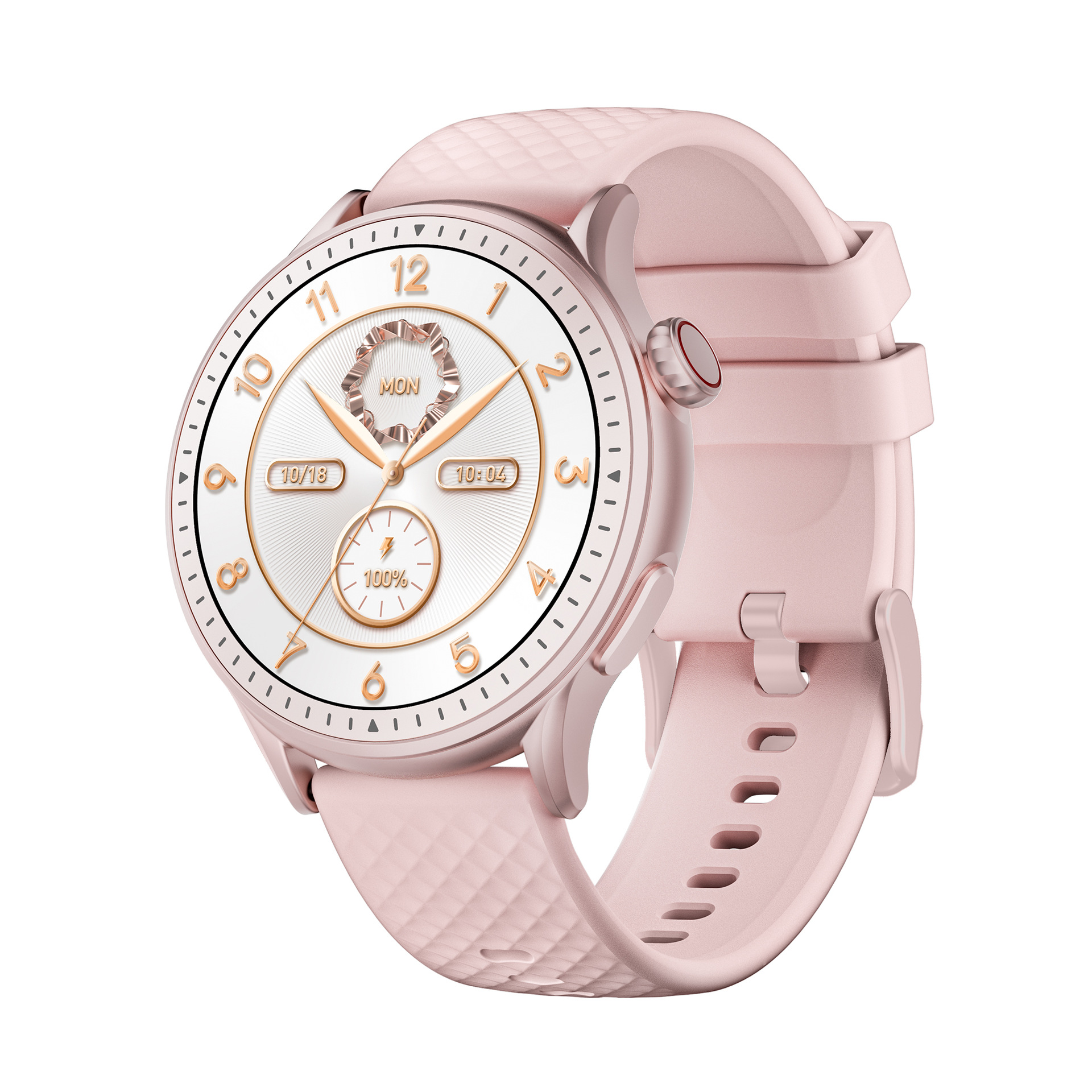 PANGUMART AMOLED Round Screen 3ATM Waterproof Heart Rate Monitoring Sports Smart Watch