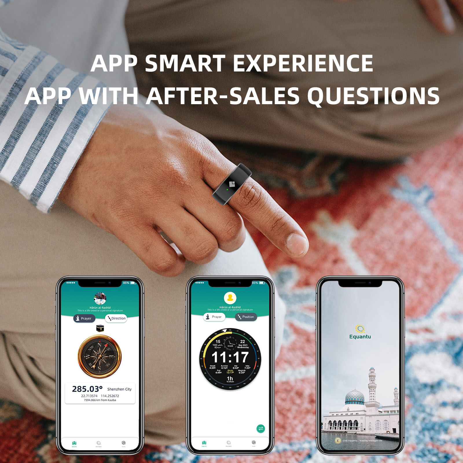 PANGUMART New Smart Counter Ring Bluetooth Stainless Steel Smart Counting Ring