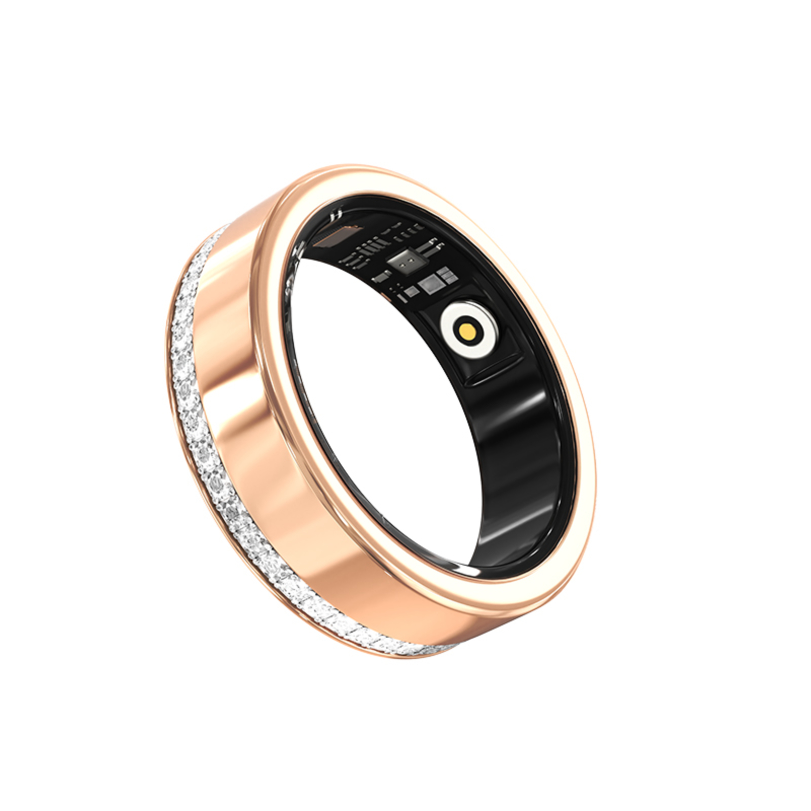 PANGUMART V8 Diamond-encrusted Heart Rate Blood Oxygen Sleep Monitoring Smart Ring