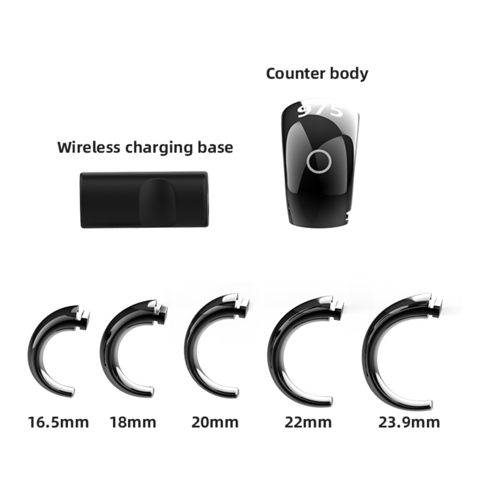 PANGUMART New Digital Counting Smart Plastic Ring Electronic Counting Smart Ring