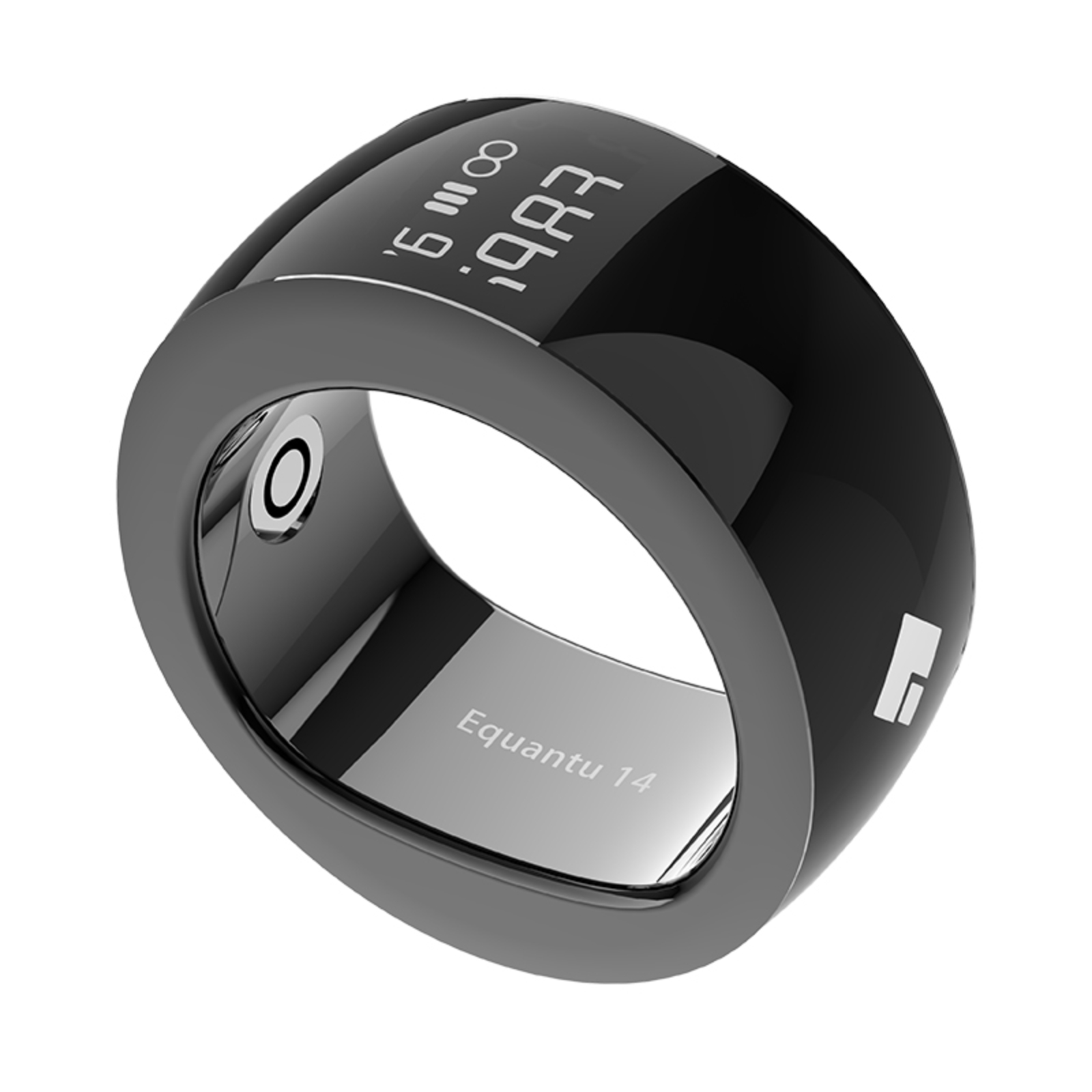 PANGUMART Counting Ring Stainless Steel Electronic Counter APP Smart Ring