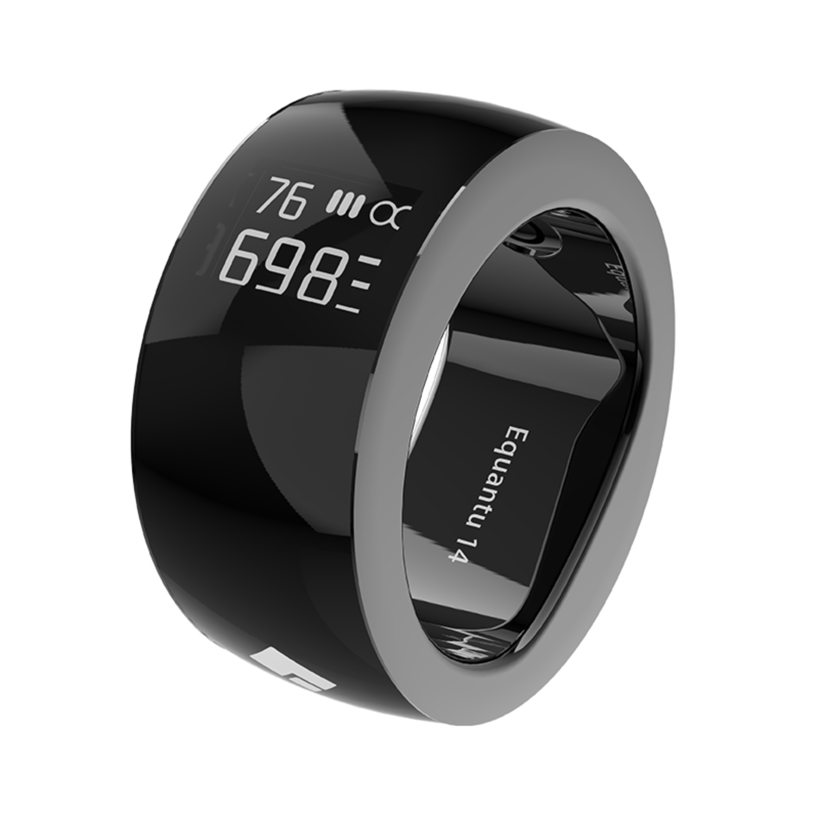 PANGUMART Counting Ring Stainless Steel Electronic Counter APP Smart Ring