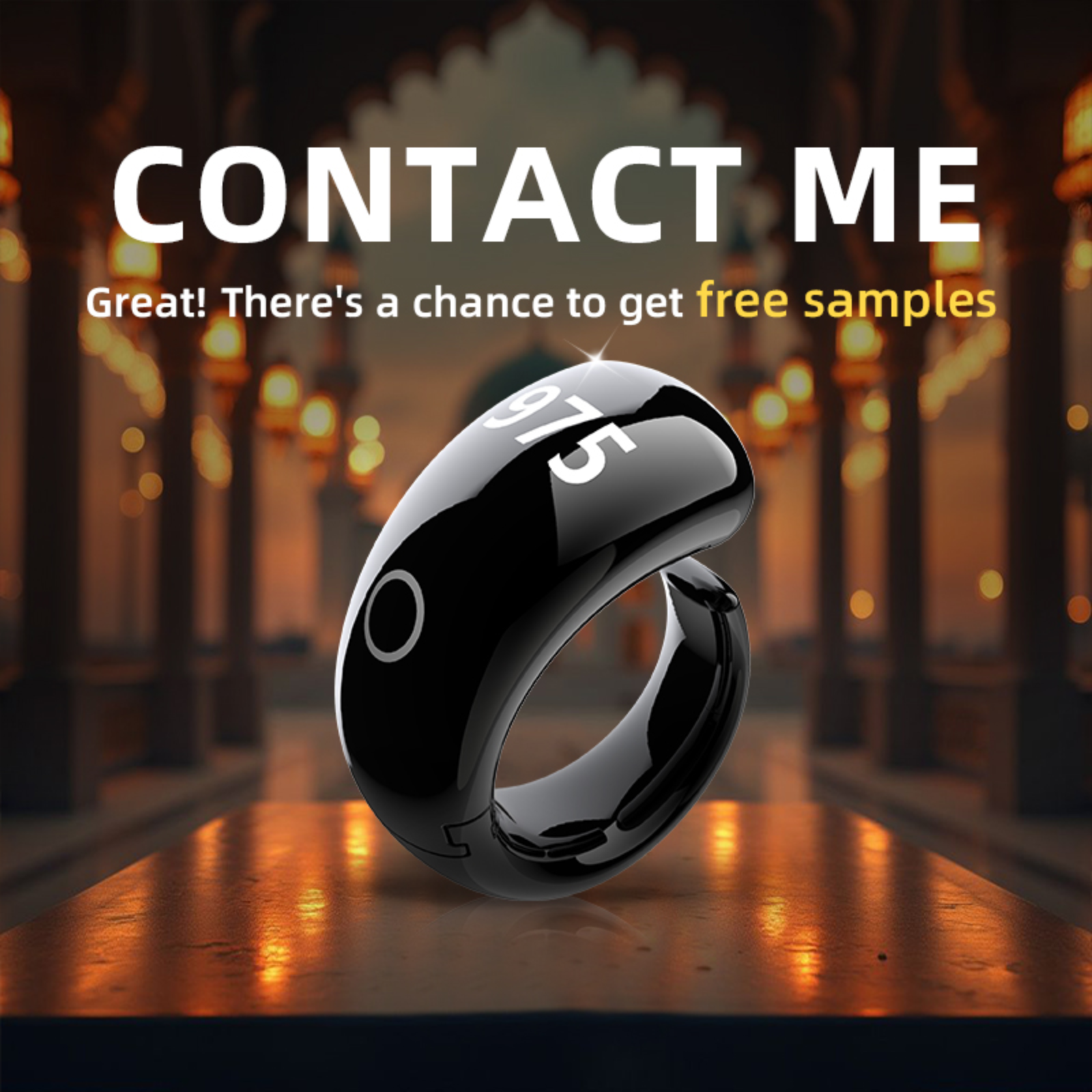 PANGUMART New Digital Counting Smart Plastic Ring Electronic Counting Smart Ring