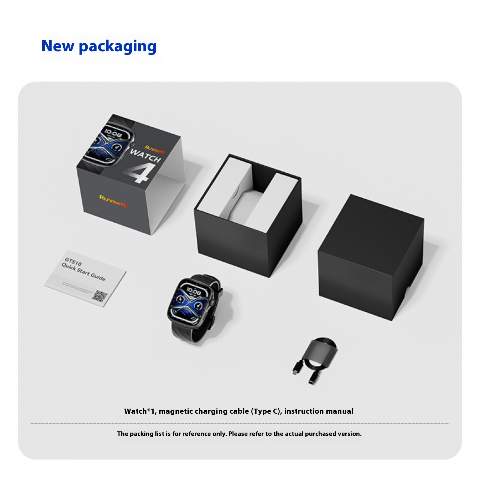 GTS10 Smart Watch AI Sleep Analysis Sports Watch Heart Rate Blood Oxygen Smart Bracelet AMOLED