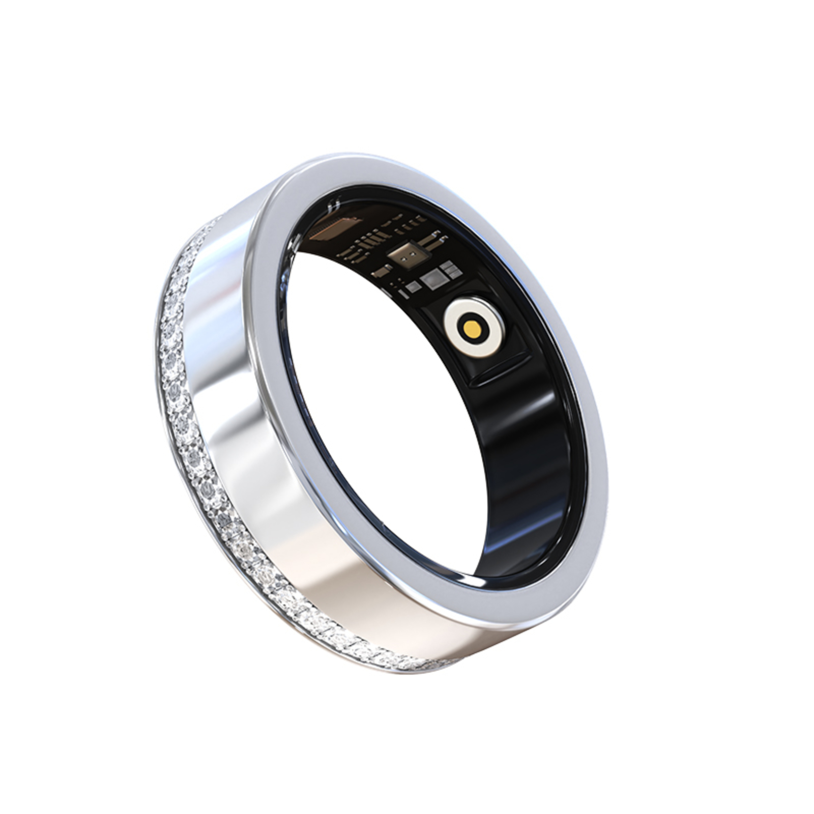 PANGUMART V8 Diamond-encrusted Heart Rate Blood Oxygen Sleep Monitoring Smart Ring