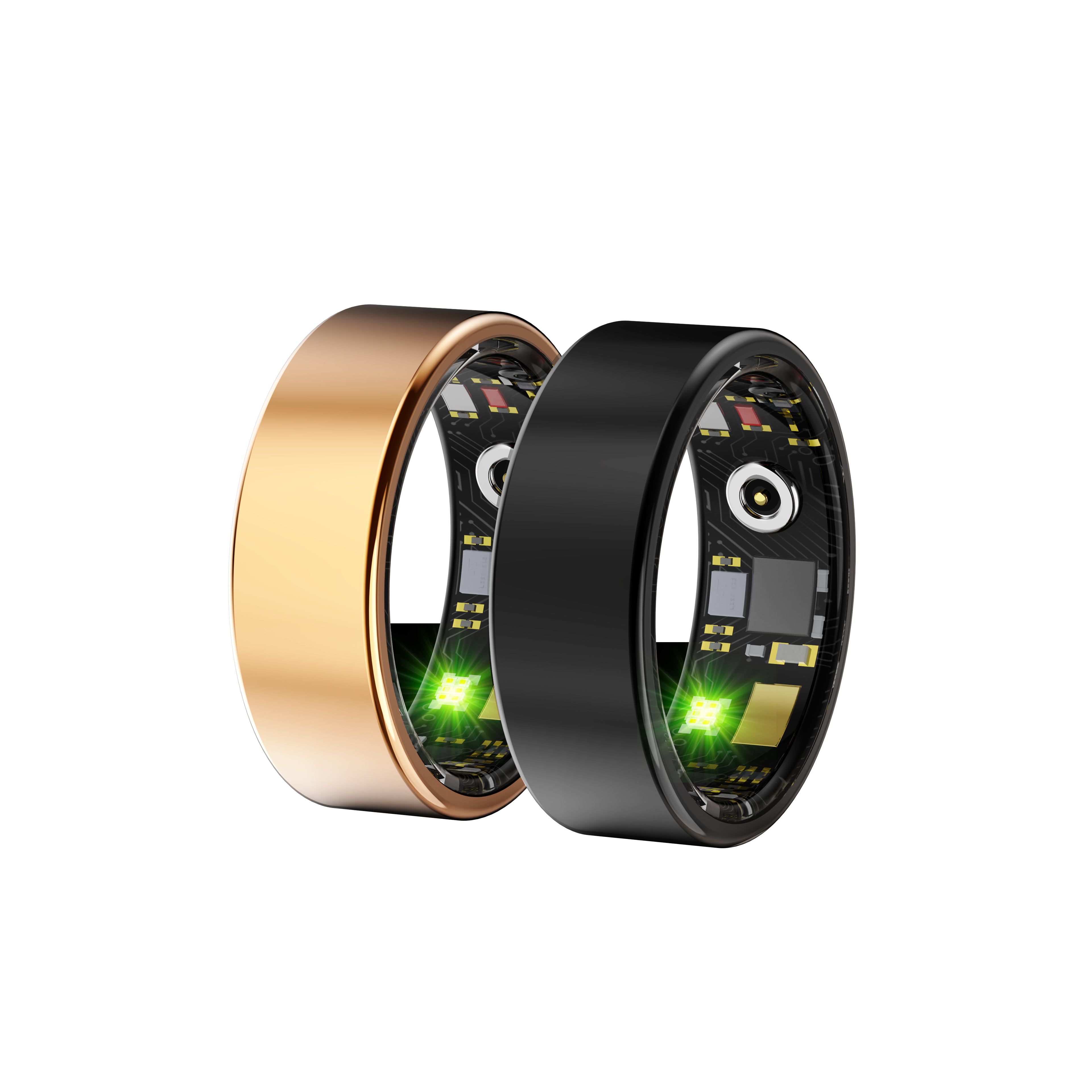 PANGUMART R11 Heart Rate Blood Oxygen Pressure Monitor Step Counter Sports Bluetooth Smart Ring