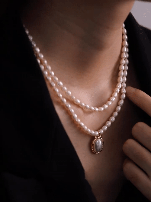 20S GATSBY LAYERED AKOYA PEARL PENDANT NECKLACE