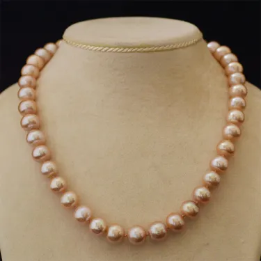 Japan Akoya Pink Pearl Necklace- AAA Quality