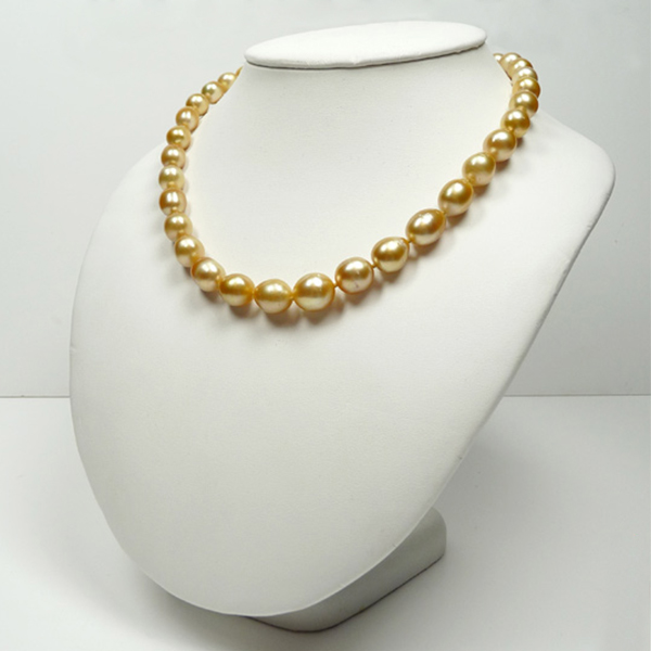 Golden South Sea Pearl Necklace - AAAA Quality