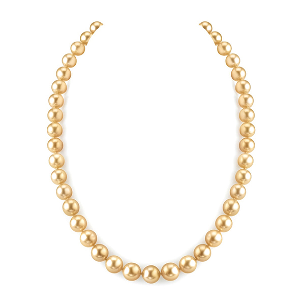 Golden South Sea Pearl Necklace - AAAA Quality