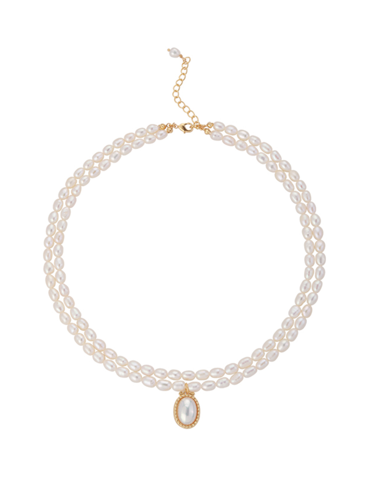 20S GATSBY LAYERED AKOYA PEARL PENDANT NECKLACE