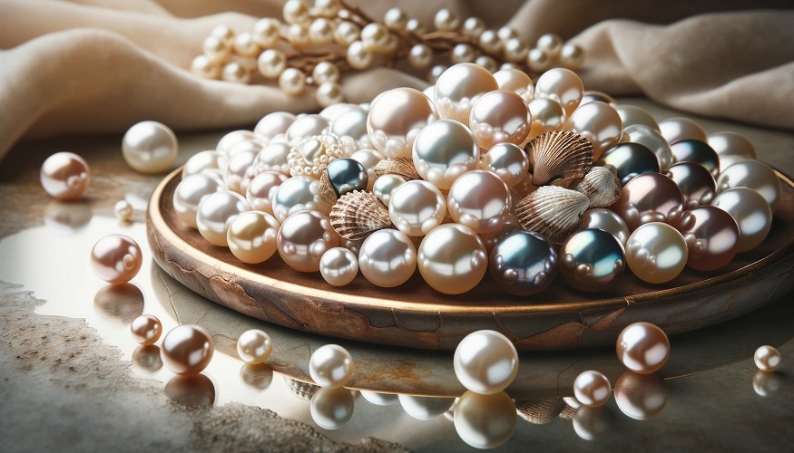 AAAA South China Sea multi-color pearl necklace