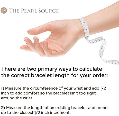 The Pearl Source White Freshwater Pearl Bracelet