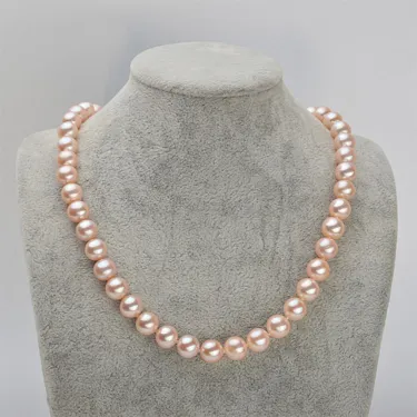Japan Akoya Pink Pearl Necklace- AAA Quality