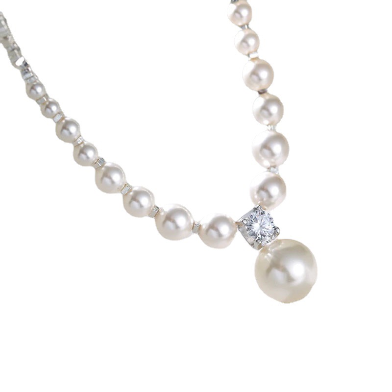 s925 sterling silver Japan top Akoya pearl necklace
