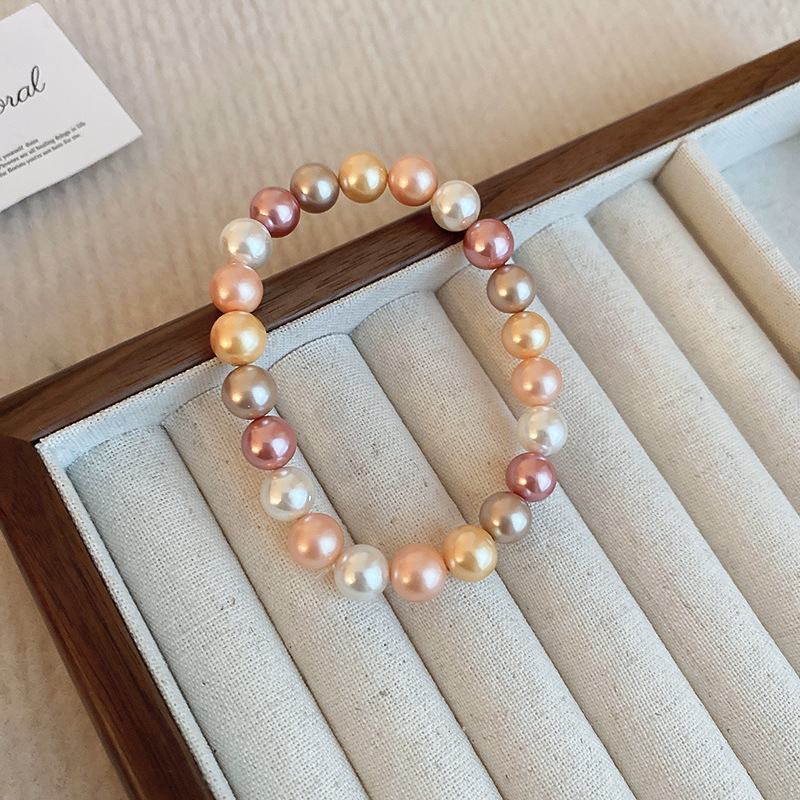 AAAA South Sea multi-color pearl bracelet (adjustable)