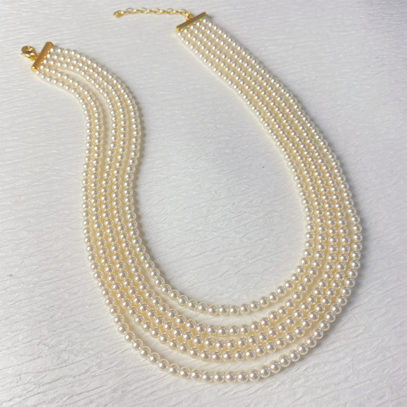 ⏰Limited time sale 50% OFF⏰--Japan AAAA Akoya multi-layered white pearl necklace (same style as the royal family)
