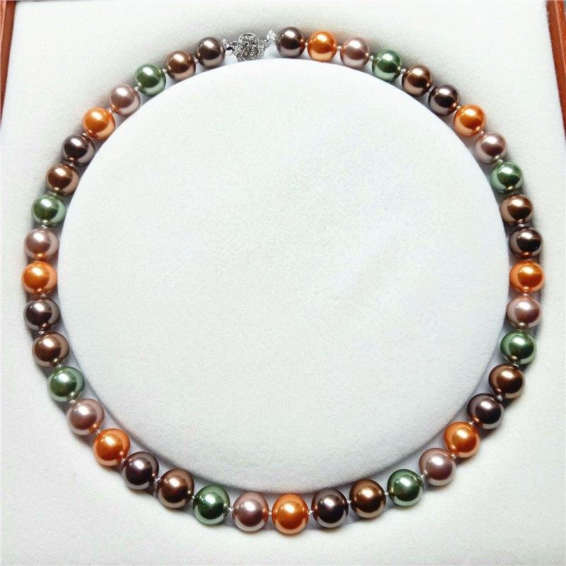 AAAA South China Sea multi-color pearl necklace