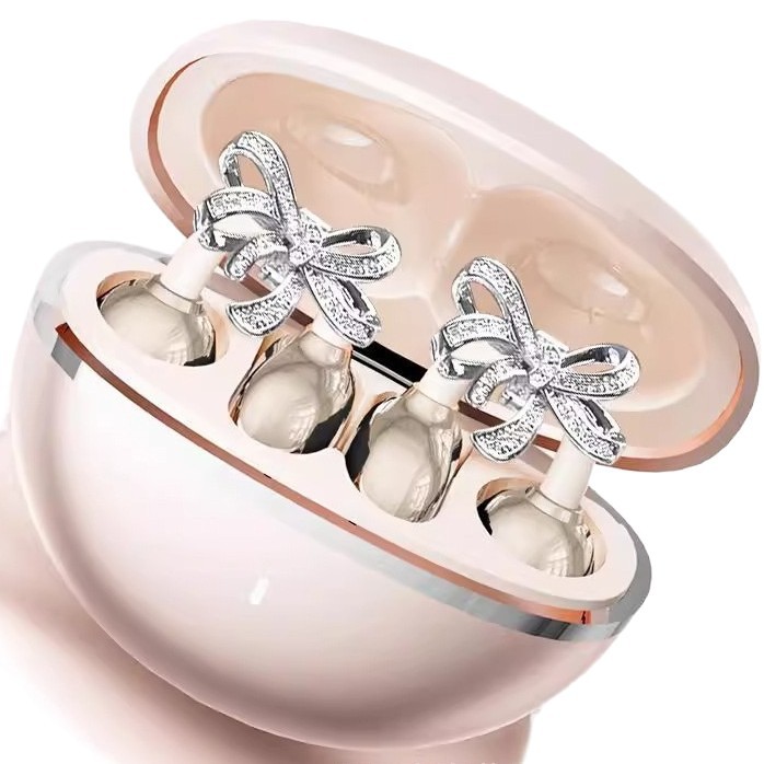 🎧 2026-os új csipeszes nyitott fülhallgató – vezeték nélküli Bluetooth fülhallgató AI zajszűréssel, rhinestone díszítéssel és vízálló kivitelben
