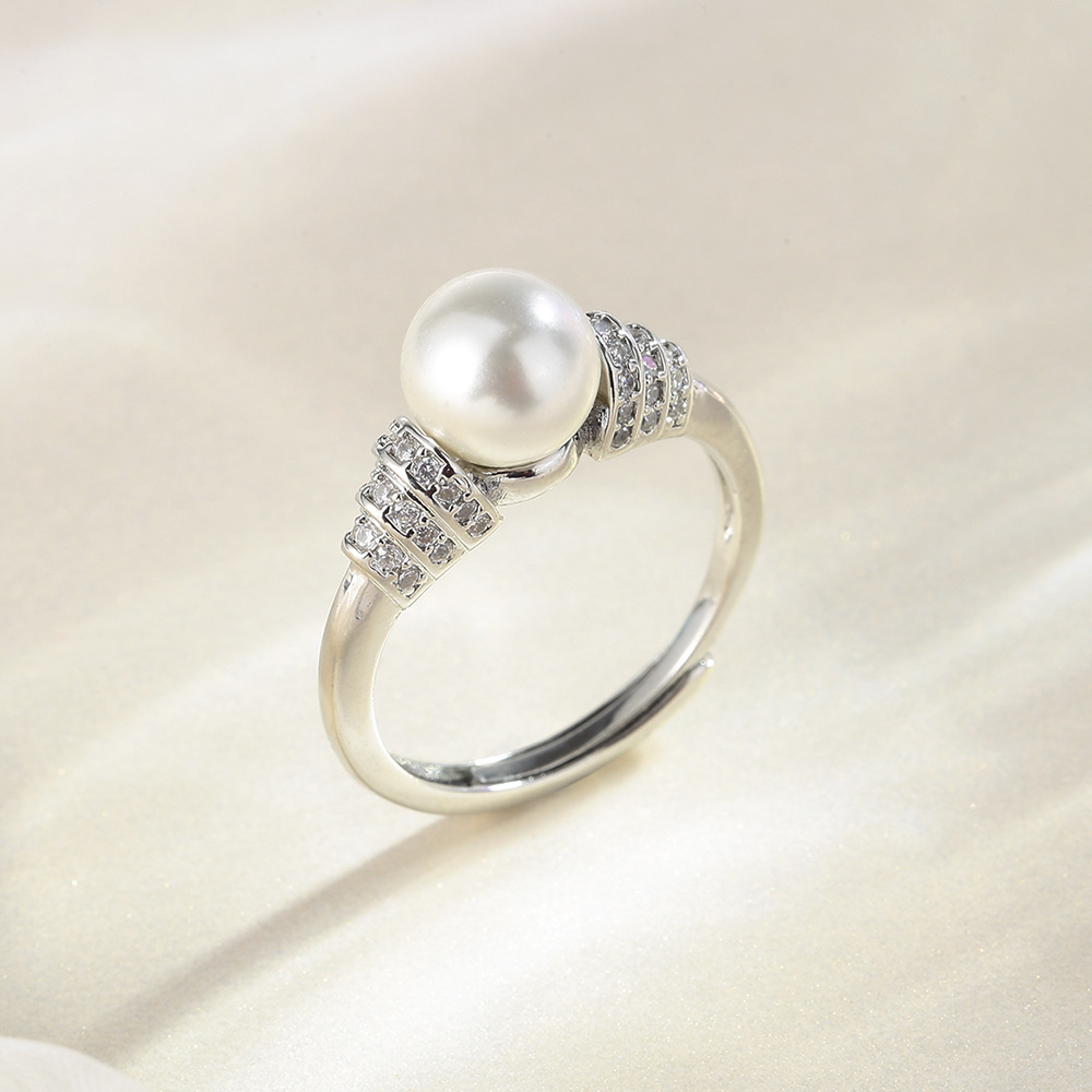 8-10mm Elegant Pearl Ring - AAAA Quality