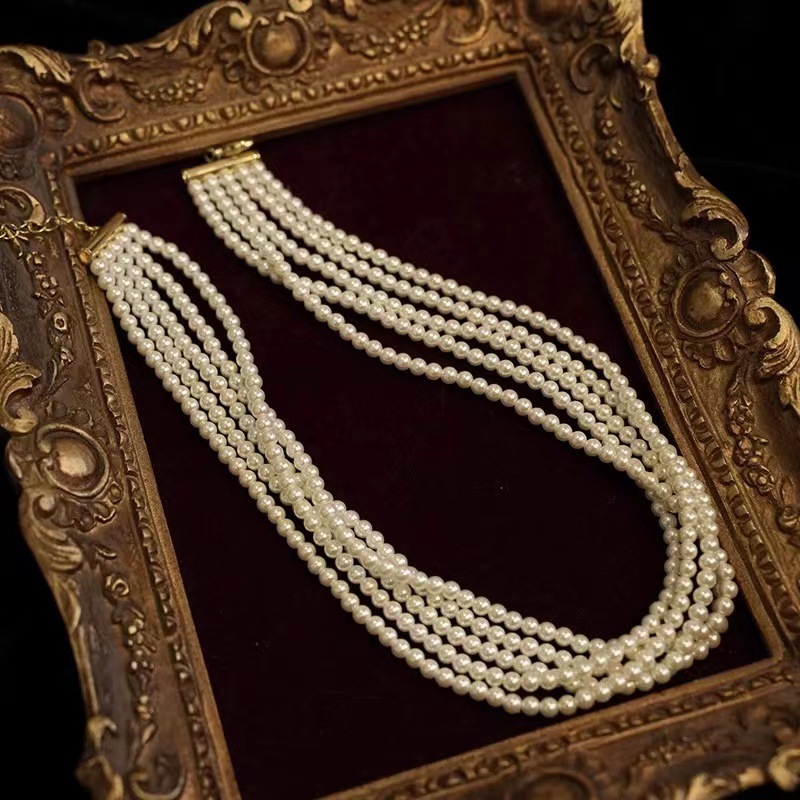 ⏰Limited time sale 50% OFF⏰--Japan AAAA Akoya multi-layered white pearl necklace (same style as the royal family)