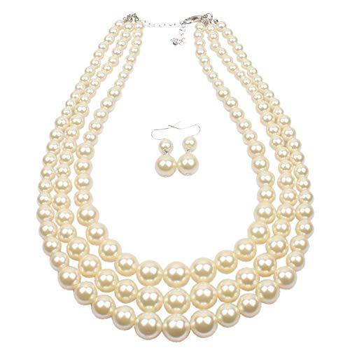 ⏰Mother's Day hot sale 50% OFF⏰--Japanese AAAA Akoya multi-layered pearl necklace set (same style as the royal family)