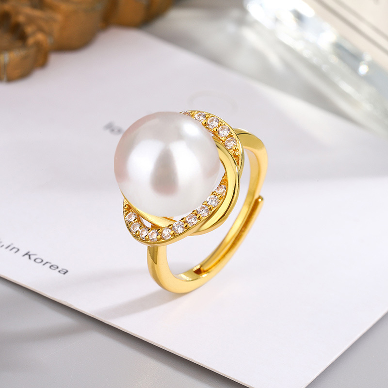 ⏰Limited time sale 70% OFF⏰--Japanese AAAA Akoya pearl ring (adjustable)