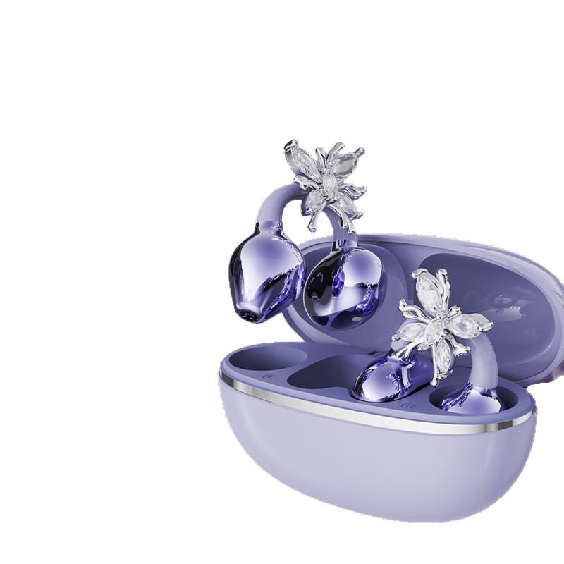 🎧 2026-os új csipeszes nyitott fülhallgató – vezeték nélküli Bluetooth fülhallgató AI zajszűréssel, rhinestone díszítéssel és vízálló kivitelben