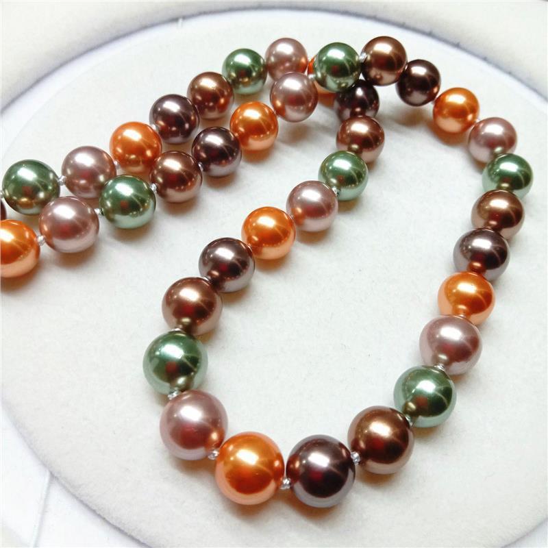 AAAA South China Sea multi-color pearl necklace