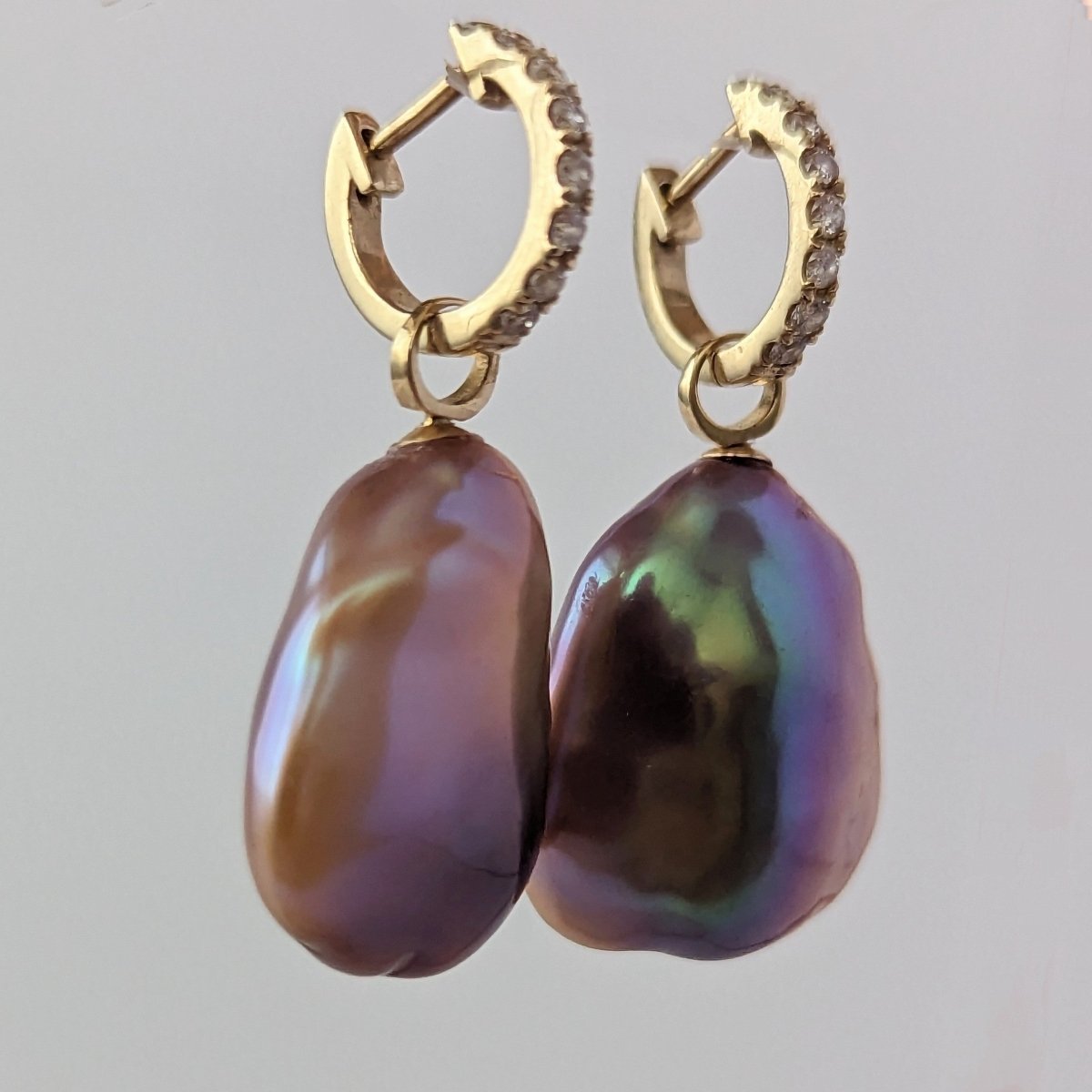 17-18mm Freshwater Pearl Convertible Huggee Earrings