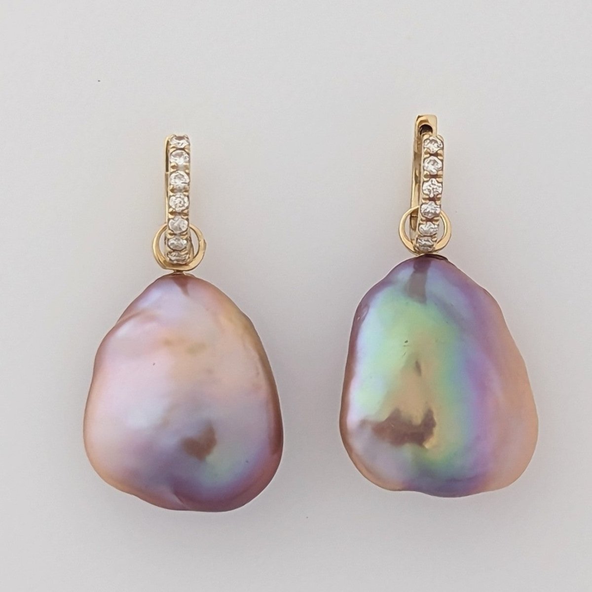 17-18mm Freshwater Pearl Convertible Huggee Earrings