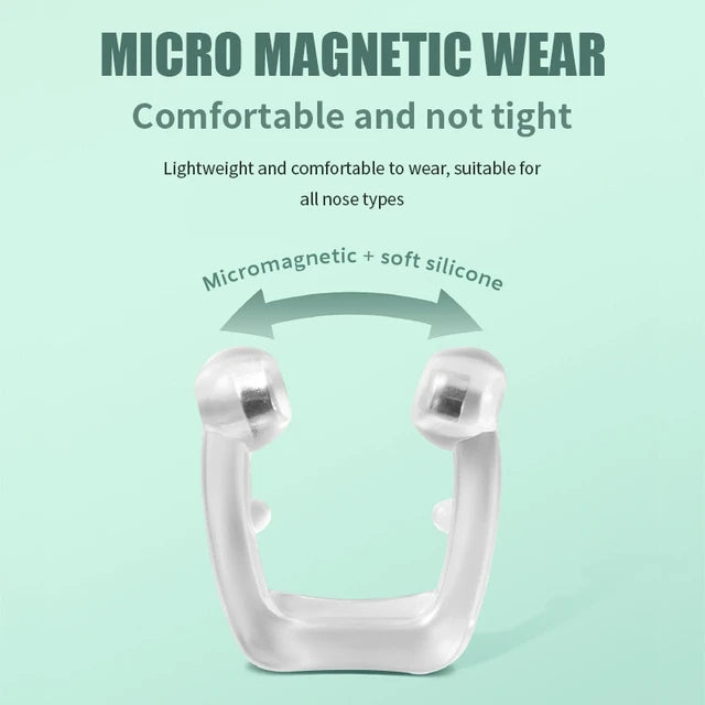 Szilikon mágneses horkolásgátló orrcsipesz