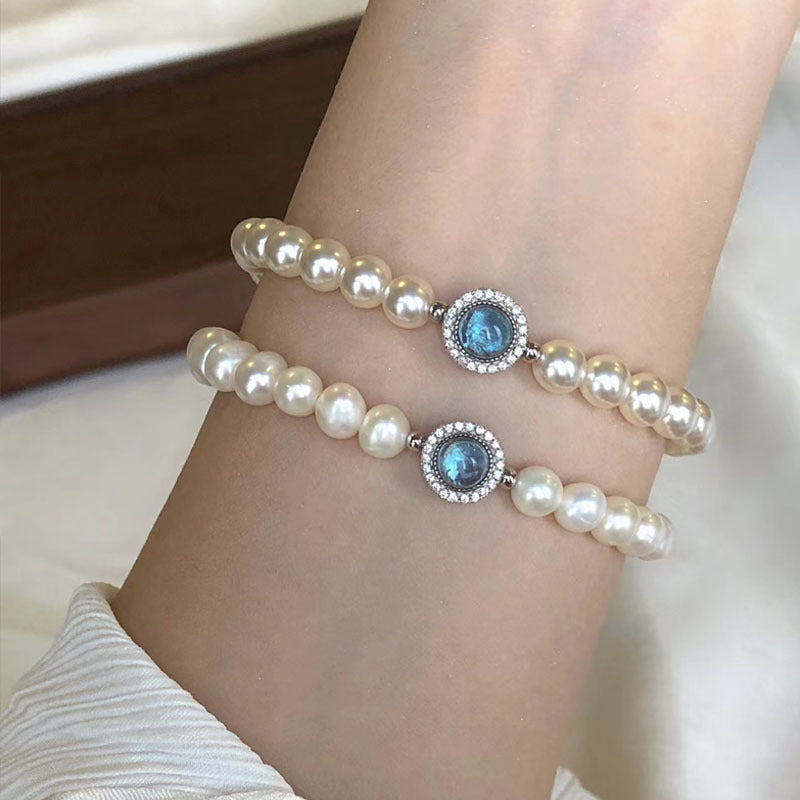 Mercury Silver Pearl Bracelet
