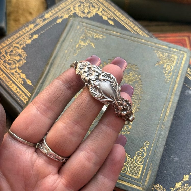 🔥LAST DAY 54% OFF✨Handmade Sterling Spoon Bangle - Crafted from Authentic Vintage Silverware