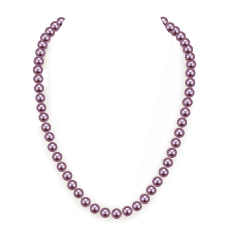 Lavender Freshadama Freshwater Purple Pearl Necklace